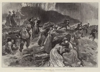 Visitatori al Vesuvio, un